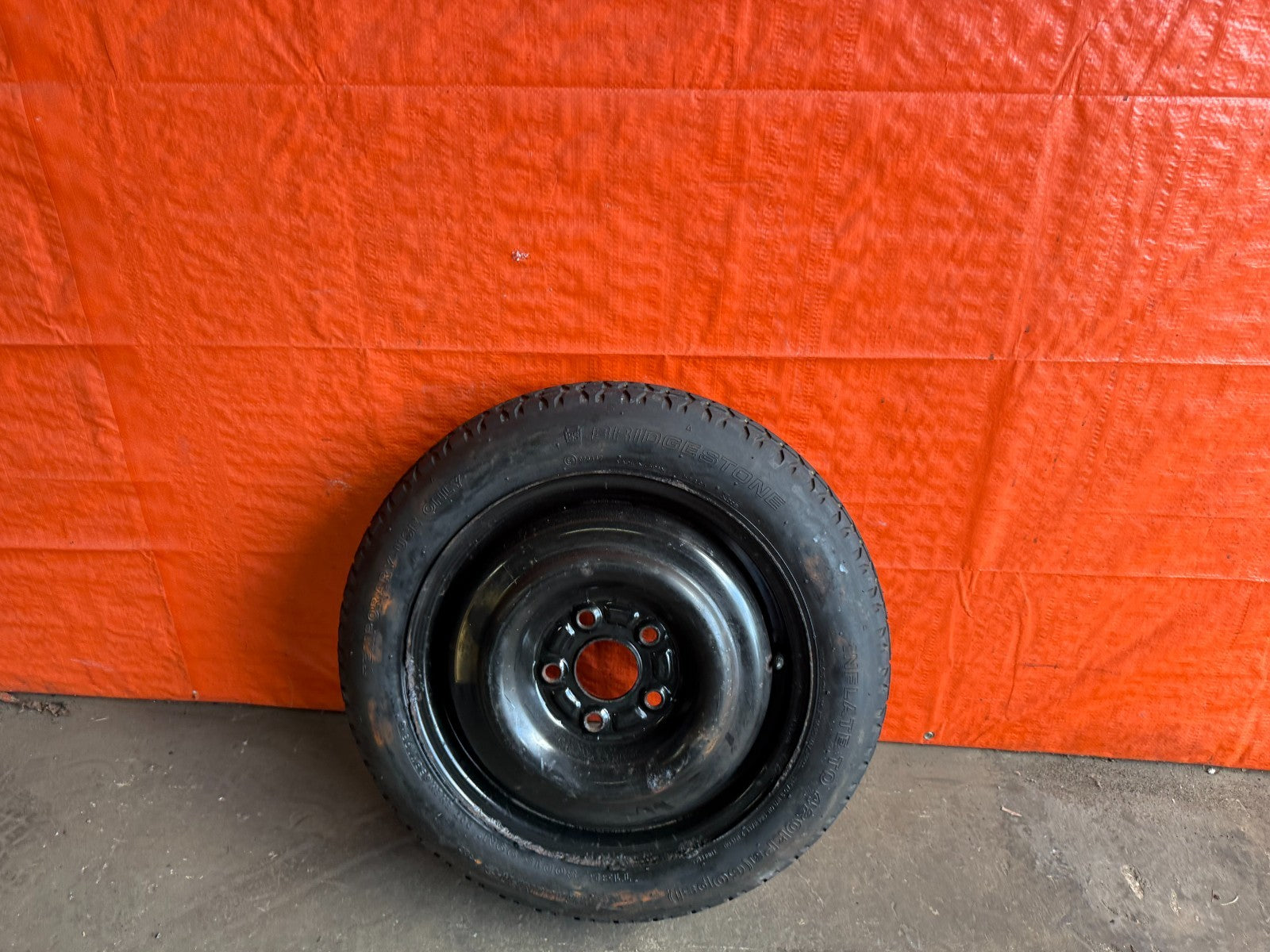 97 01 PRELUDE   BASE   EMERGENCY SPARE BACK UP TIRE WHEEL RIM   OEM FACTORY 3232