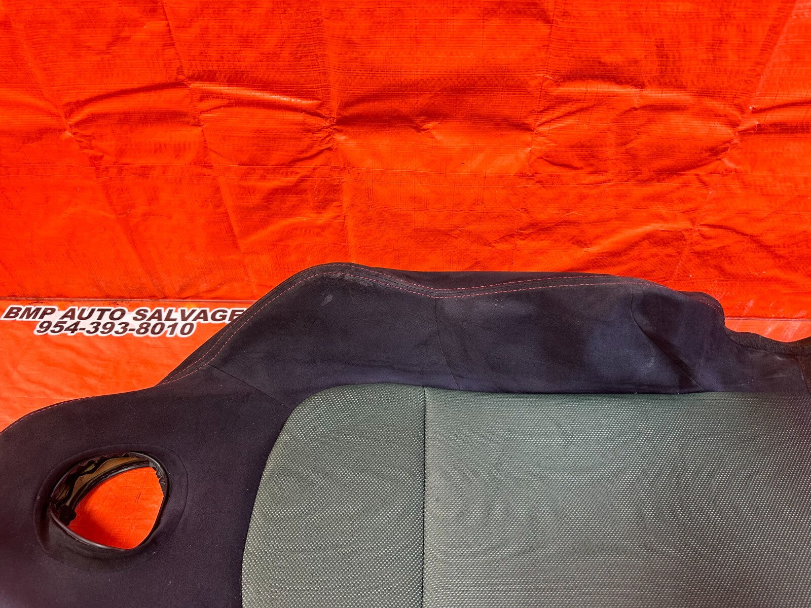02 05 HONDA CIVIC SI EP3 PASSENGER RIGHT FRONT UPPER SEAT SKIN WRAP COVER OEM 588