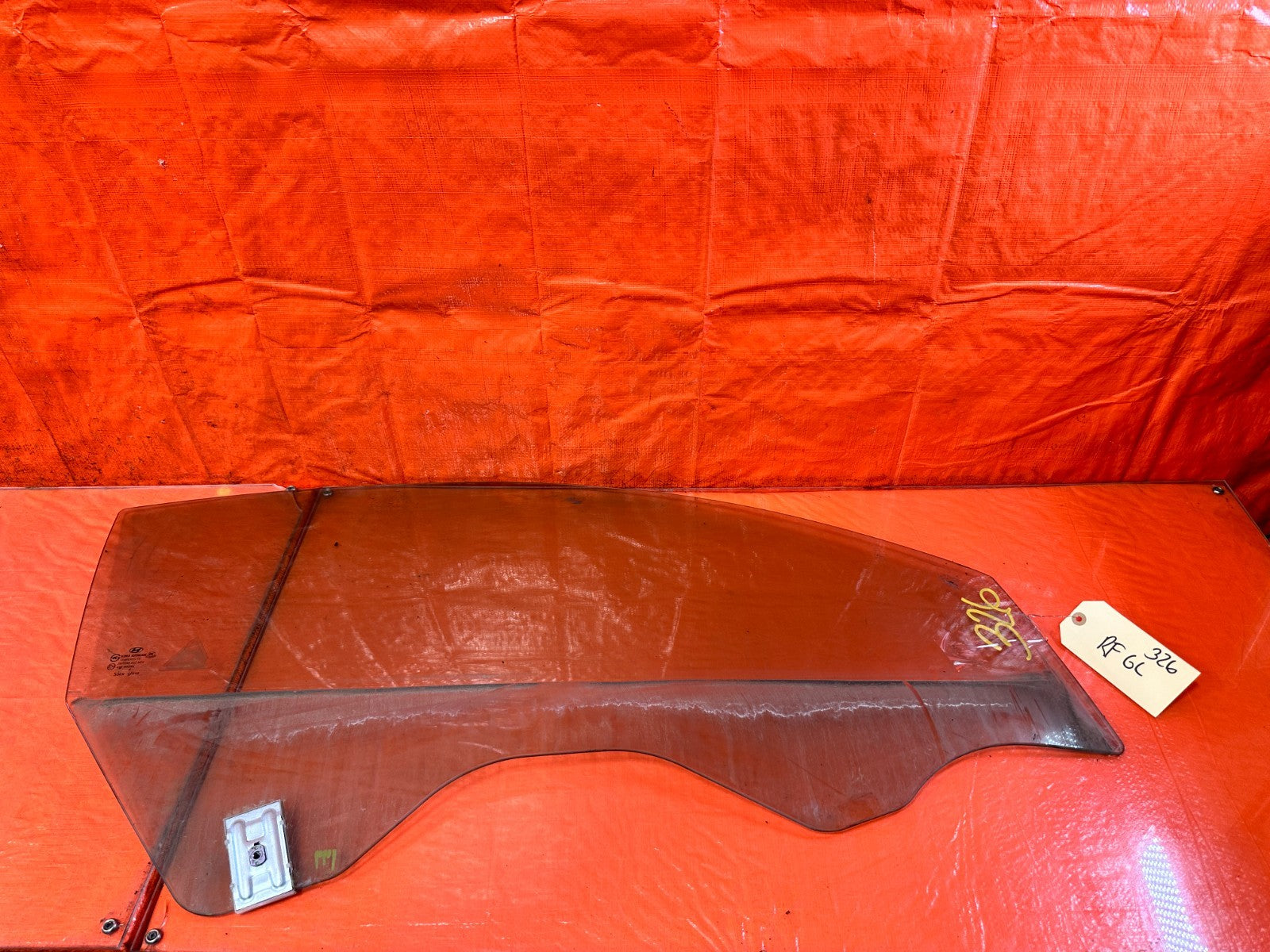 10 16 HYUNDAI GENESIS COUPE   PASSENGER RIGHT FRONT   DOOR GLASS WINDOW OEM #3260