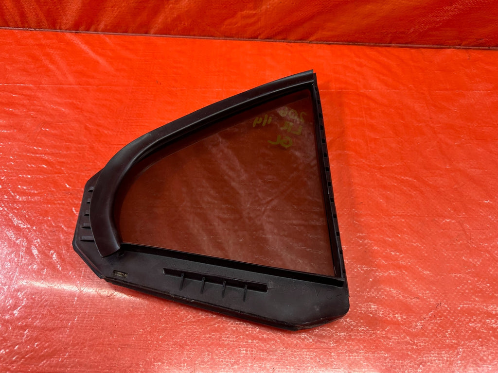 08 15 LANCER EVOLUTION X EVO 10   DRIVER LEFT REAR 1/4 QUARTER GLASS WINDOW #2067