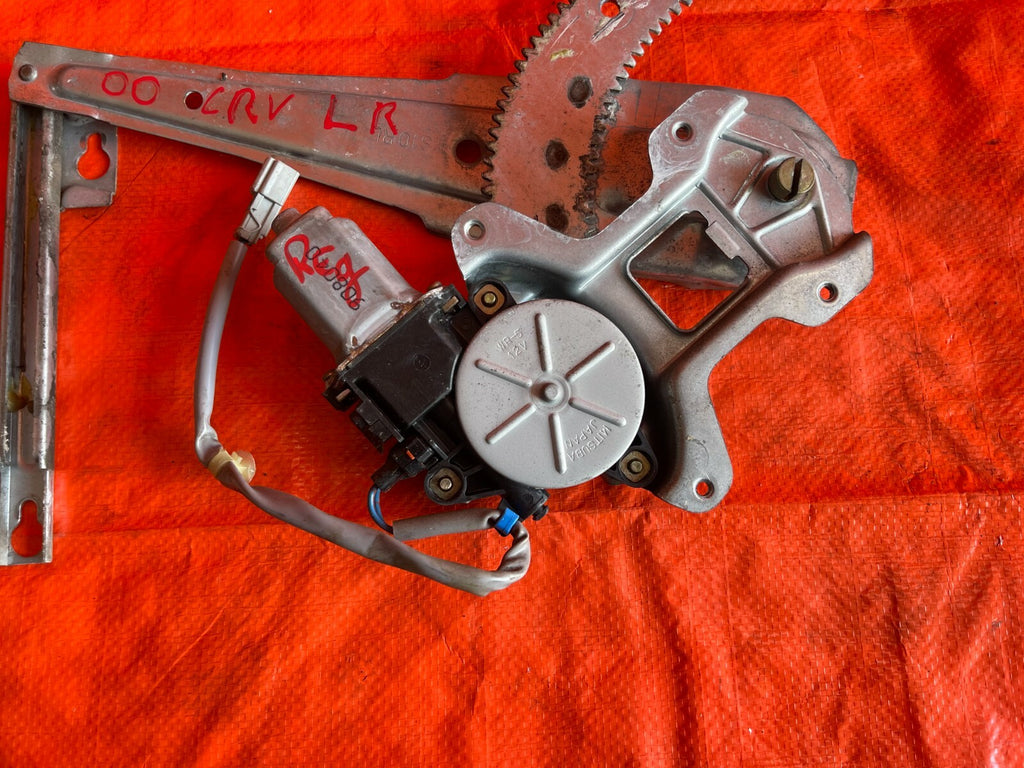 97 01 HONDA CR V DRV   DRIVER LEFT REAR   WINDOW REGULATOR W/ MOTOR   OEM4