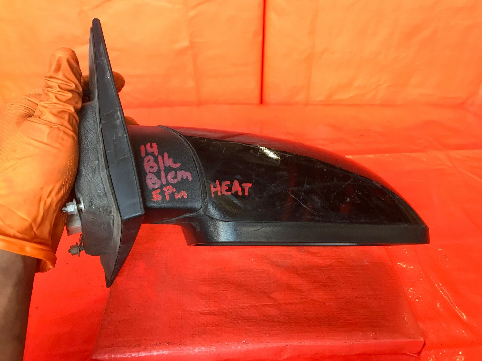 OEM 2011 2012 2013 CHRYSLER 200 DRIVER LEFT SIDE VIEW MIRROR   HEATED   5 PIN9