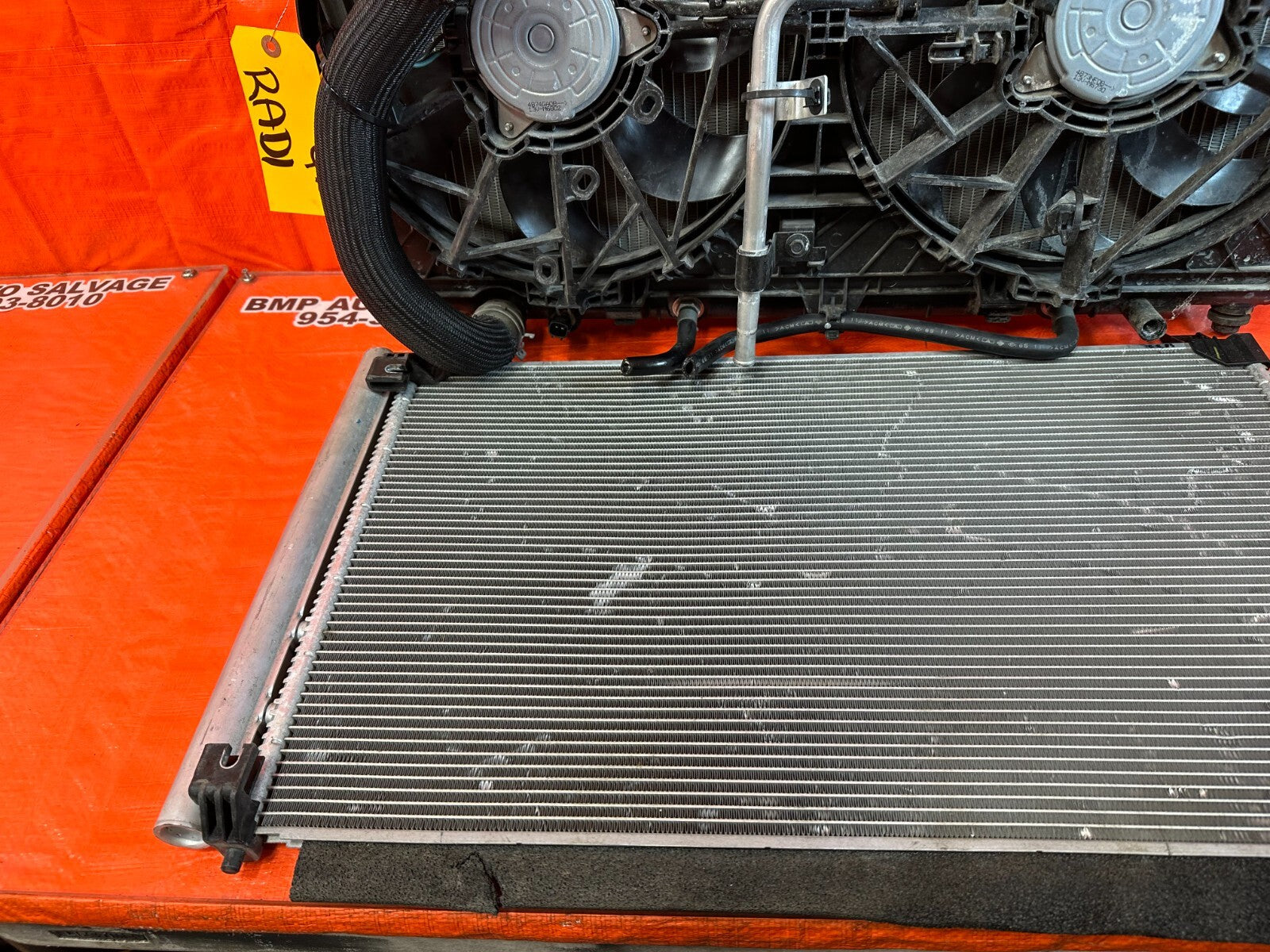 17 20 INFINITI Q60 3.0L 300HP RADIATOR W/ FANS MODULES SHROUD AND CONDENSER OEM6