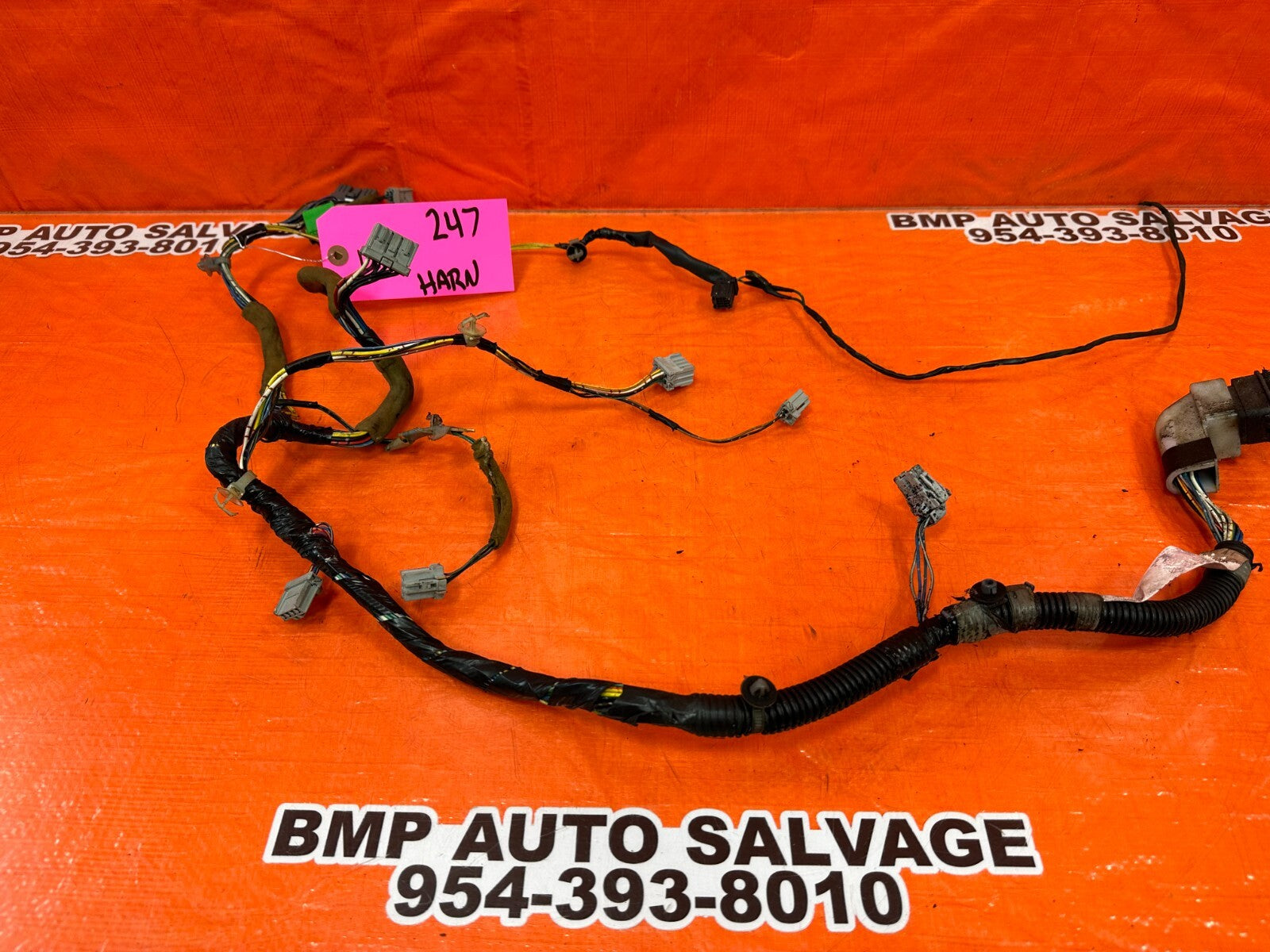 97 01 ACURA INTEGRA   GS GS R LS   2D   LEFT DOOR WIRING HARNESS WIRE LOOM #2478