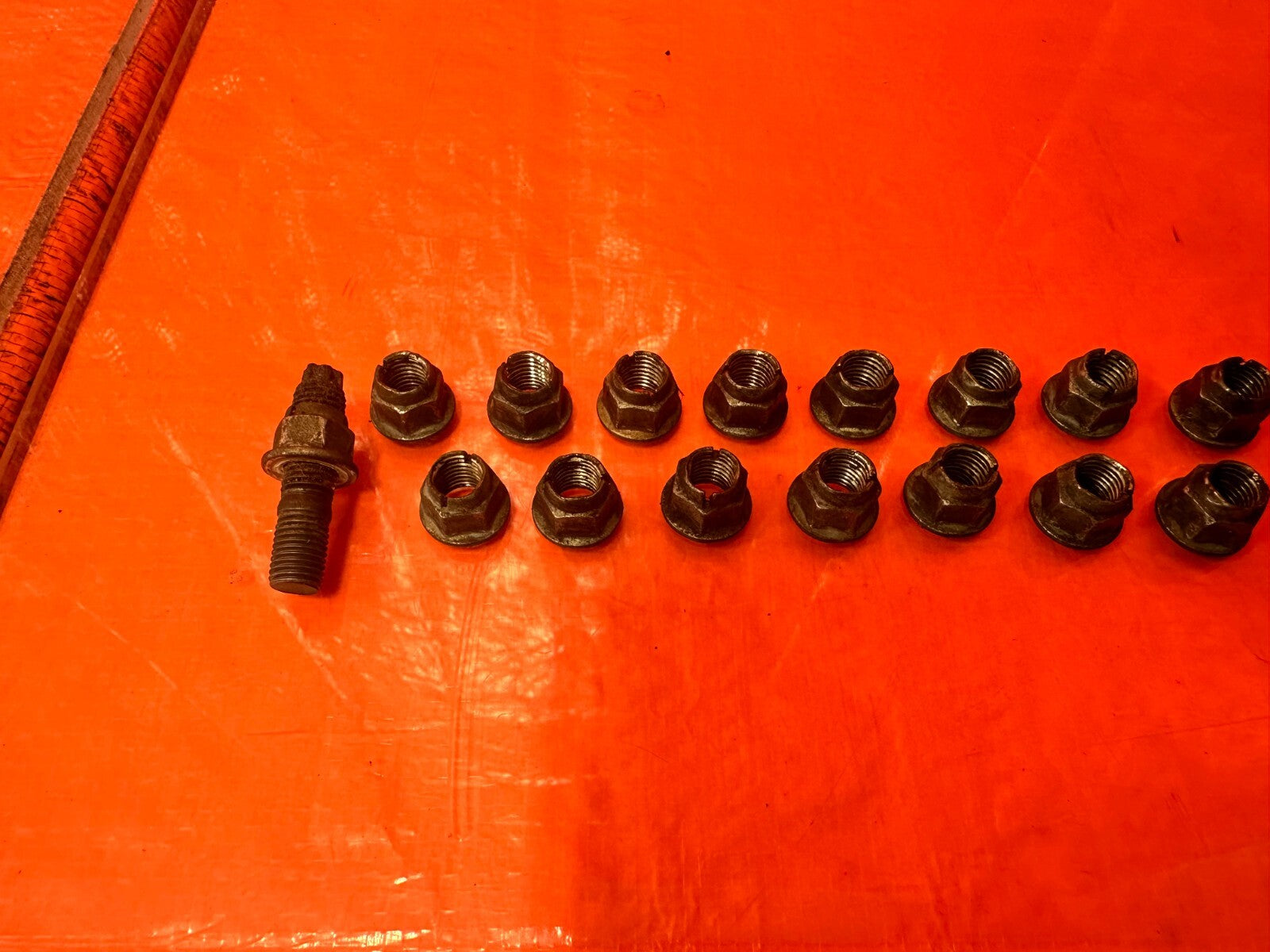 02 10 LEXUS SC430   3UZFE EXHAUST MANIFOLD BOLTS HARDWARE   OEM #2885