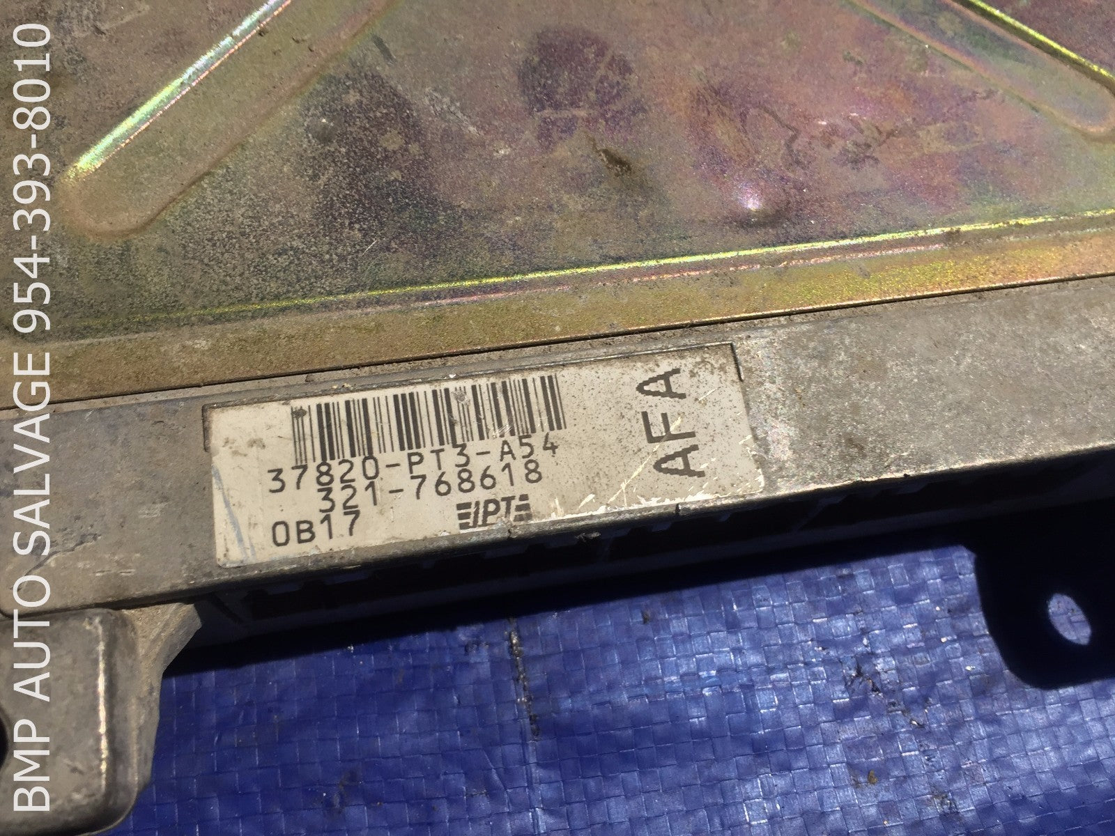 OEM 1990 HONDA ACCORD ECU # 37820 PT3 A54 ENGINE COMPUTER BRAIN ECM #1112 #QA221