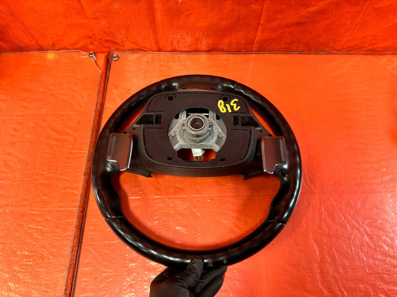 2013 13  HYUNDAI GENESIS COUPE TRACK  STEERING WHEEL W/ PADDLE SHIFTERS OEM 3189