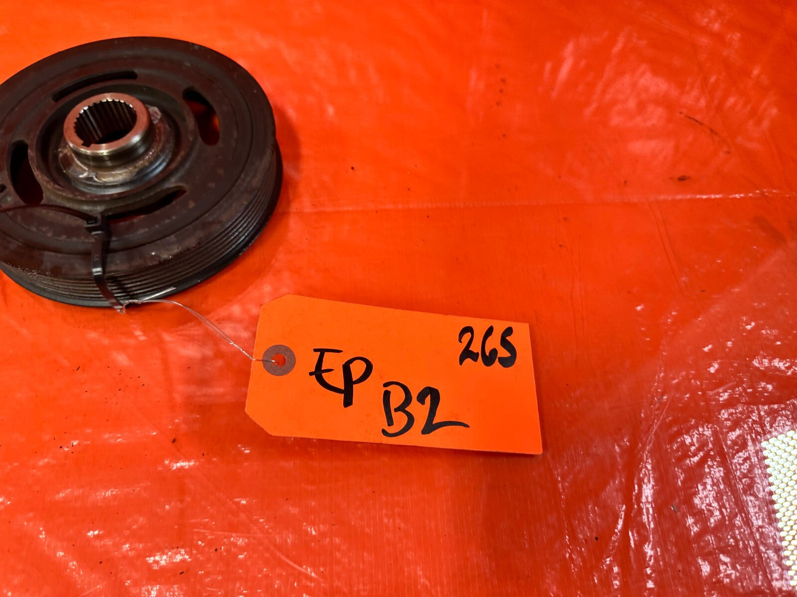 12 15 HONDA CIVIC SI   K24Z7   CRANKSHAFT CRANK SHAFT HARMONIC BALANCER PULLEY  4