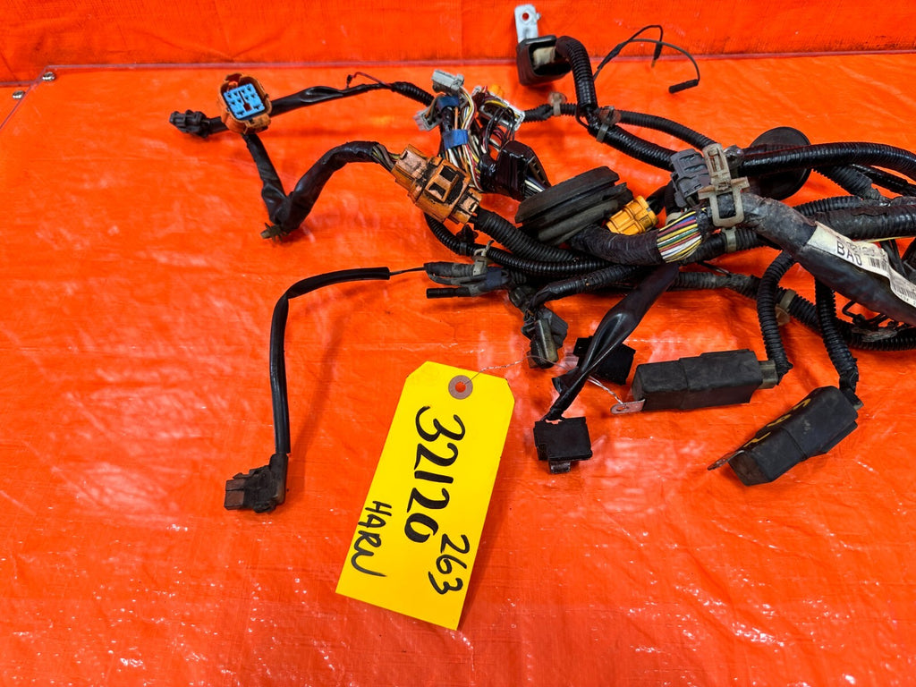 99 01 HONDA PRELUDE BASE INTERIOR FLOOR WIRING HARNESS WIRE LOOM LEFT SIDE #2635