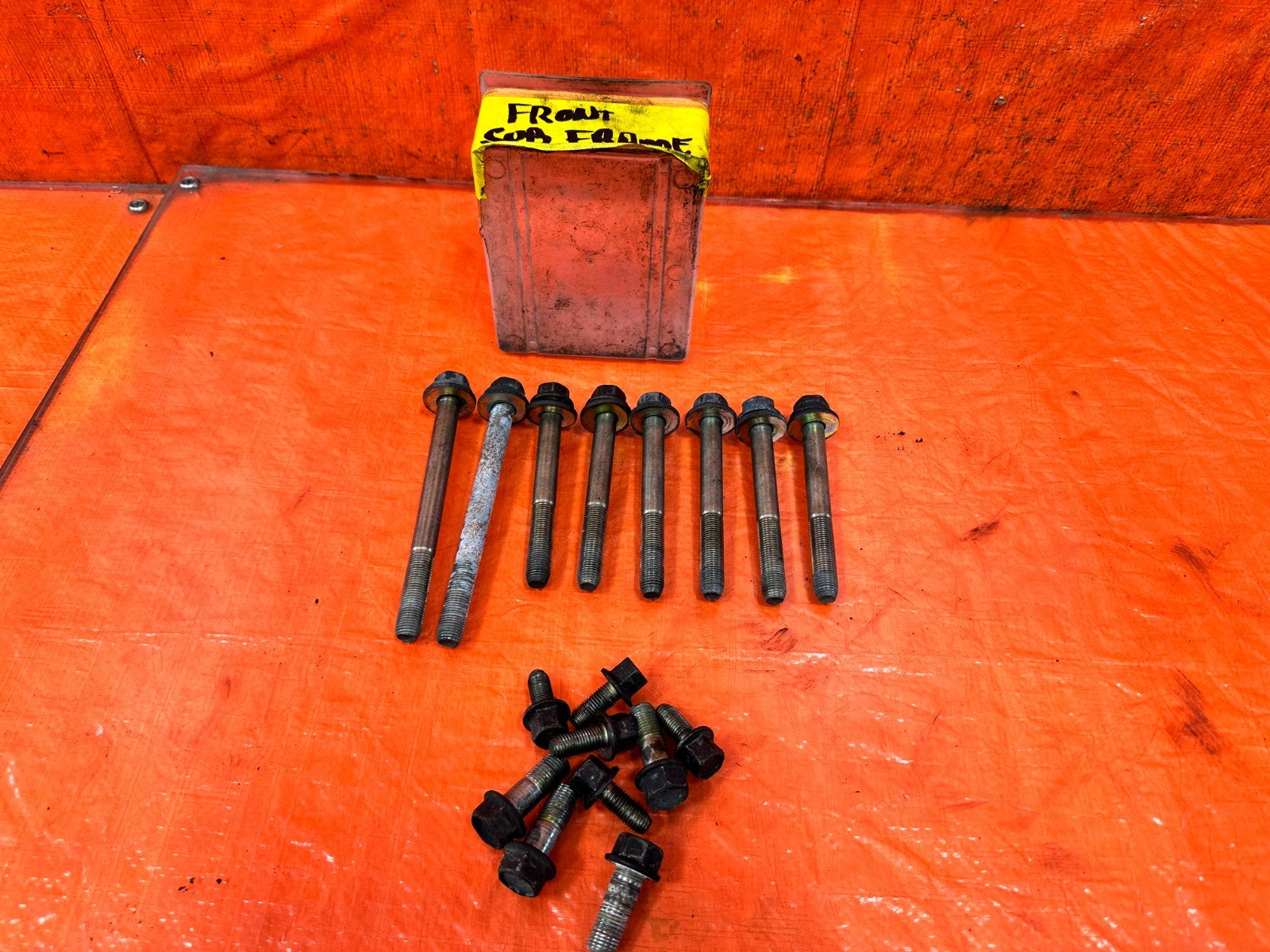 97 01 HONDA PRELUDE FRONT SUBFRAME CROSSMEMBER K FRAME BOLTS HARDWARE OEM #3230