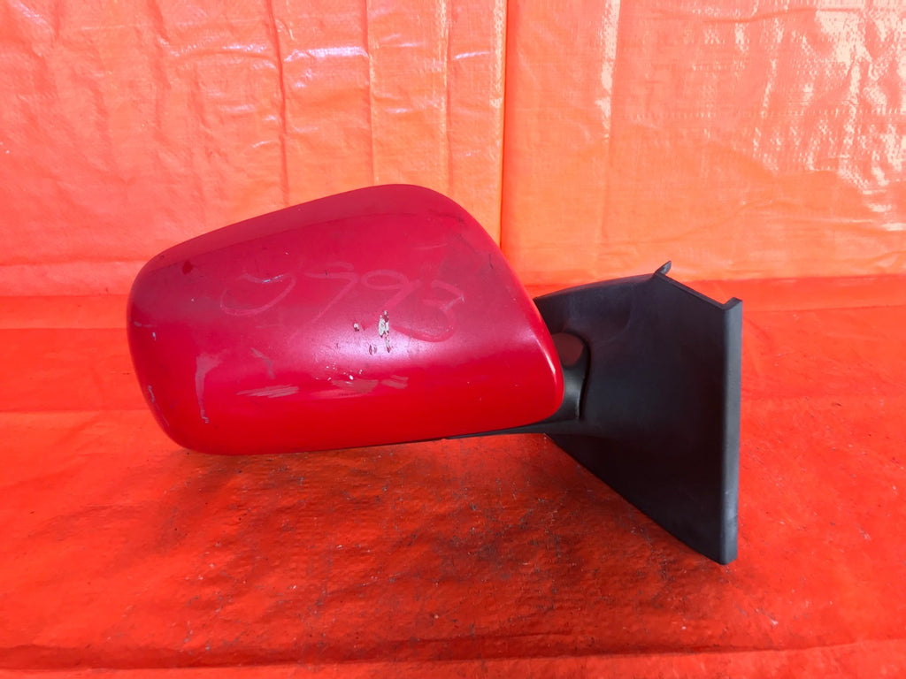 OEM 2011 11 TOYOTA YARIS HATCHBACK PASSENGER RIGHT SIDE VIEW MIRROR MANUAL RED0