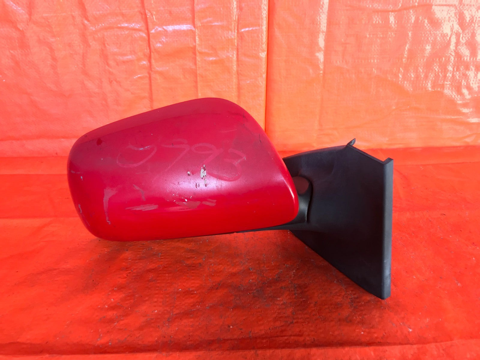 OEM 2011 11 TOYOTA YARIS HATCHBACK PASSENGER RIGHT SIDE VIEW MIRROR MANUAL RED0