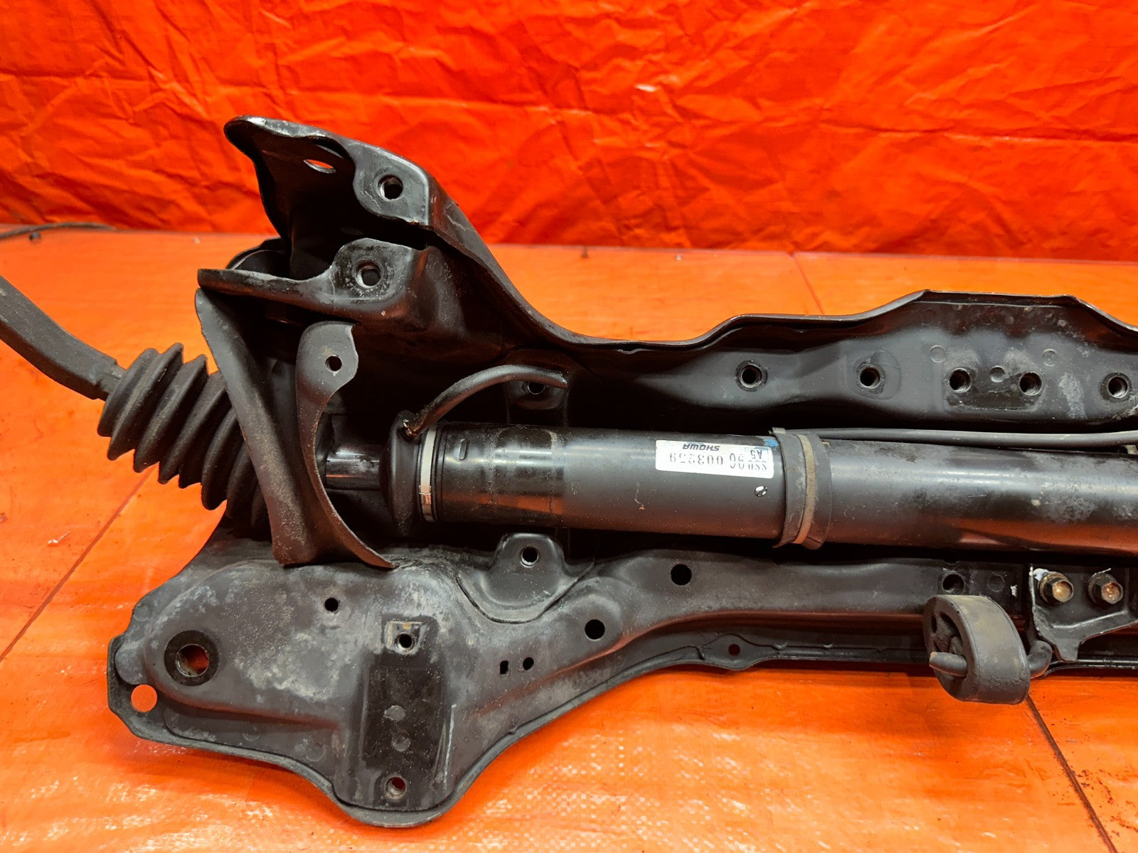 92 96 HONDA PRELUDE FRONT SUBFRAME REAR HALF W/ STEERING RACK  AS WELL OEM #33214