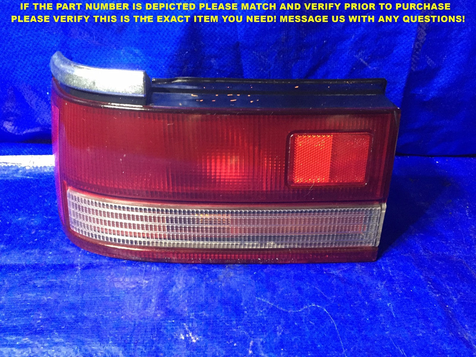 OEM 1988 1989 MAZDA 626 DRIVER LEFT TAIL LIGHT L LH 043 7846 88 89 L LH0