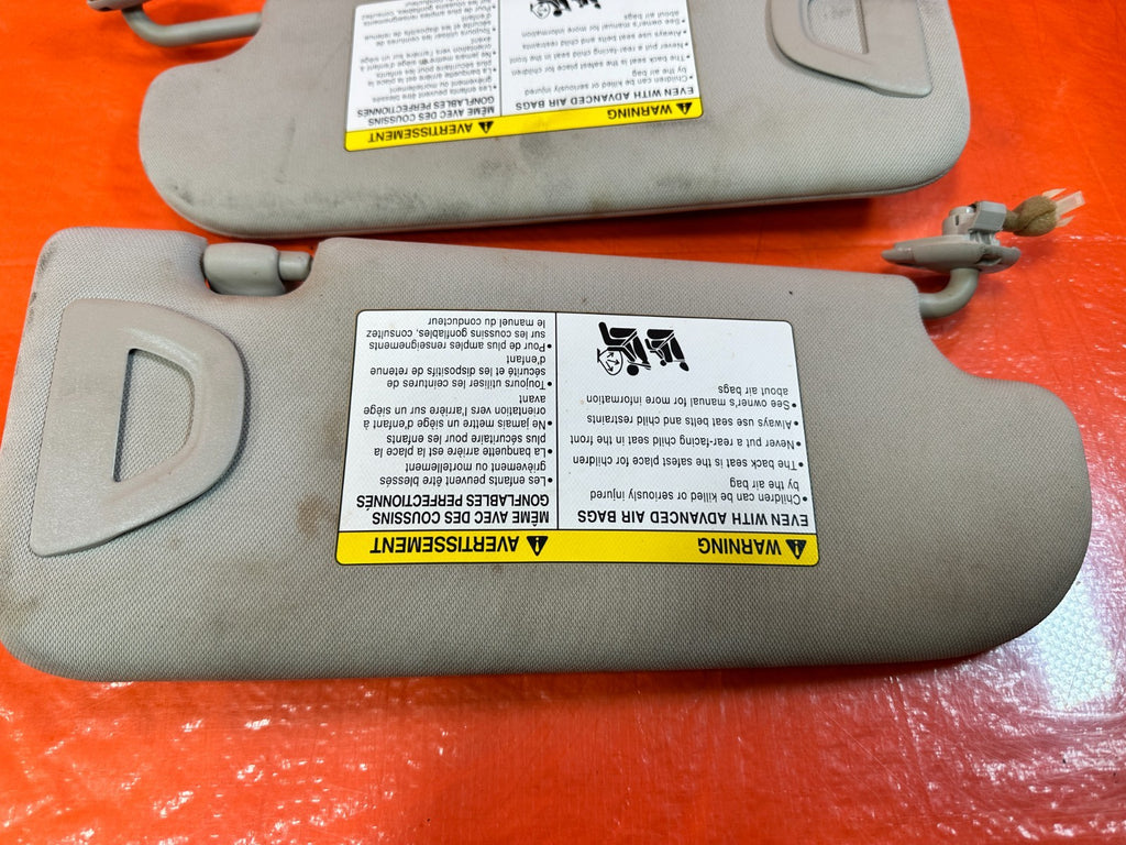 14 20 INFINITI Q50   LEFT AND RIGHT SUN VISORS PAIR SET   OEM FACTORY OE #19Q1