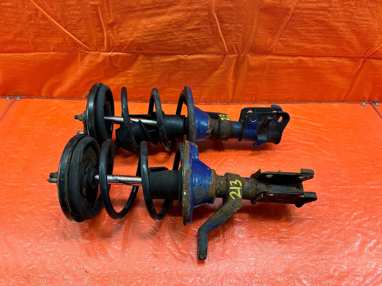 02 05 HONDA CIVIC SI EP3 HATCH   FRONT SHOCKS & SPRINGS LEFT & RIGHT FACTORY 2130