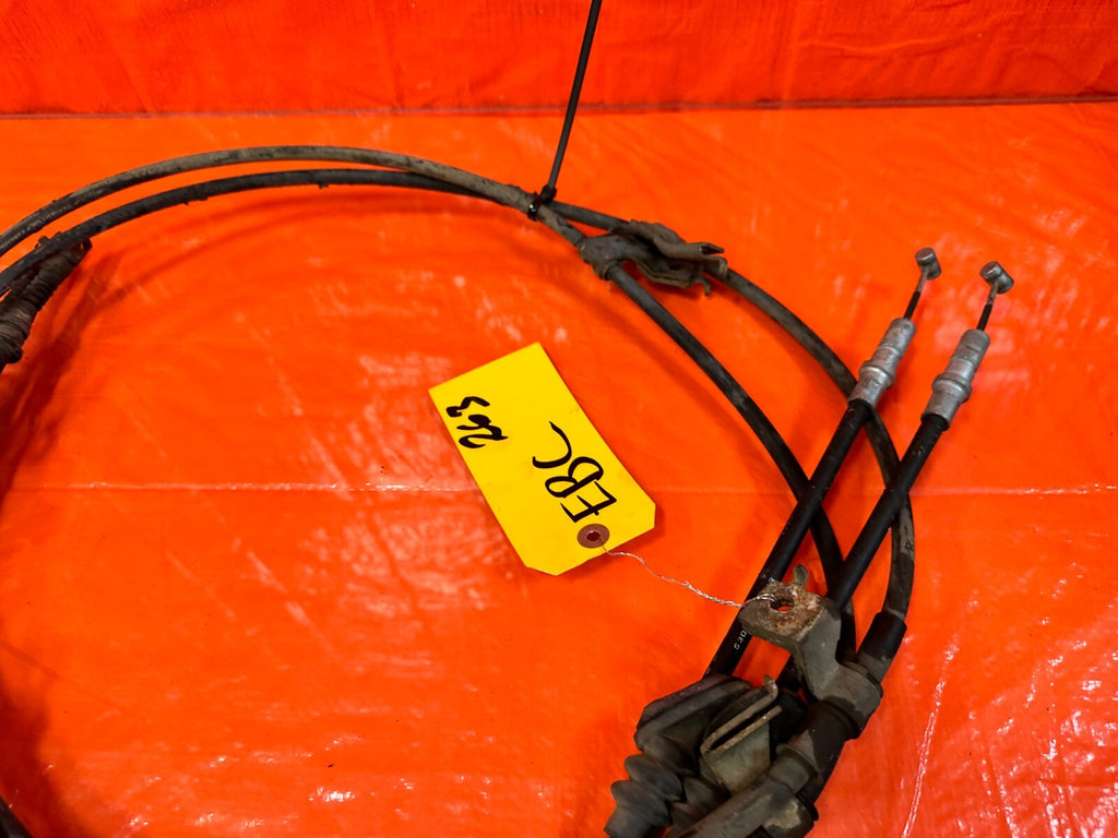 97 01 HONDA PRELUDE EMERGENCY PARKING BRAKE CABLE SET CABLES LEFT RIGHT OEM 2636