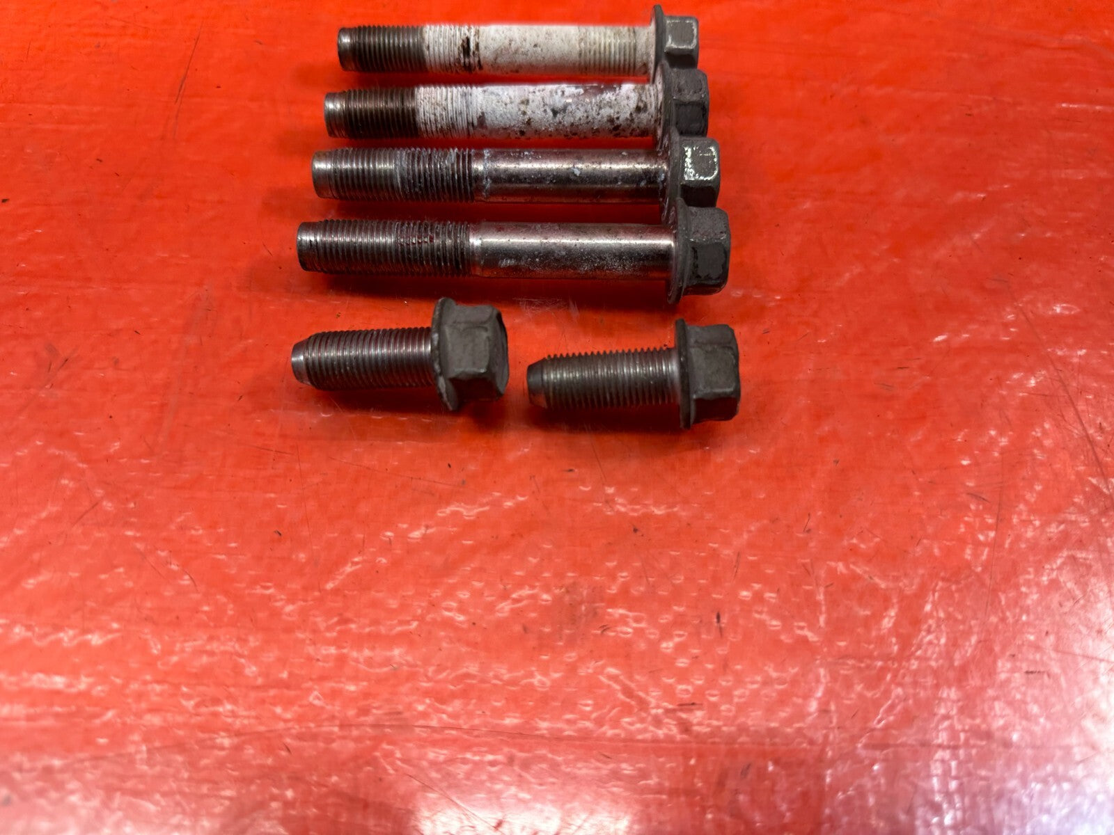 09 12 LANCER EVOLUTION X EVO 10   REAR SUB FRAME CROSS MEMBER BOLTS HARDWARE 2174