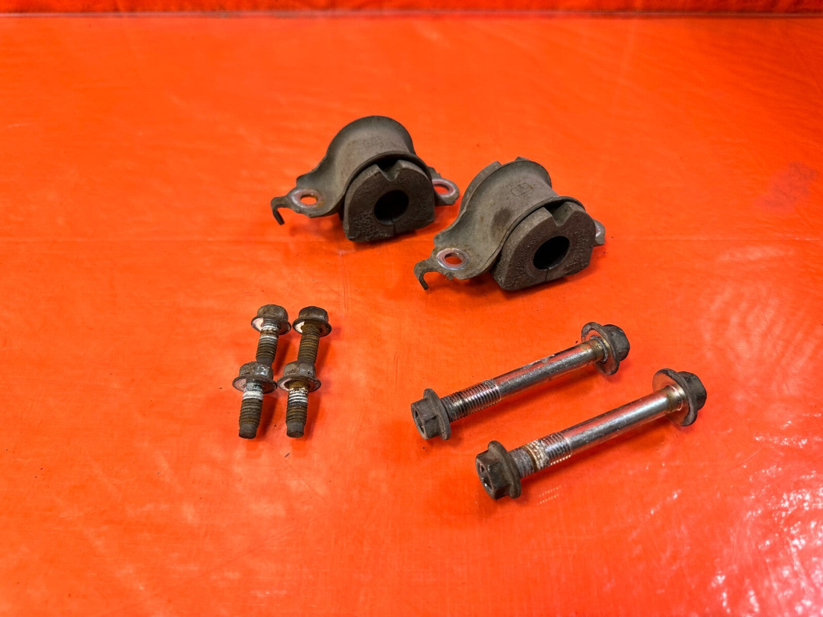 08 15 SUBARU IMPREZA WRX & STI   REAR SWAY BAR BRACKETS   OEM #2830