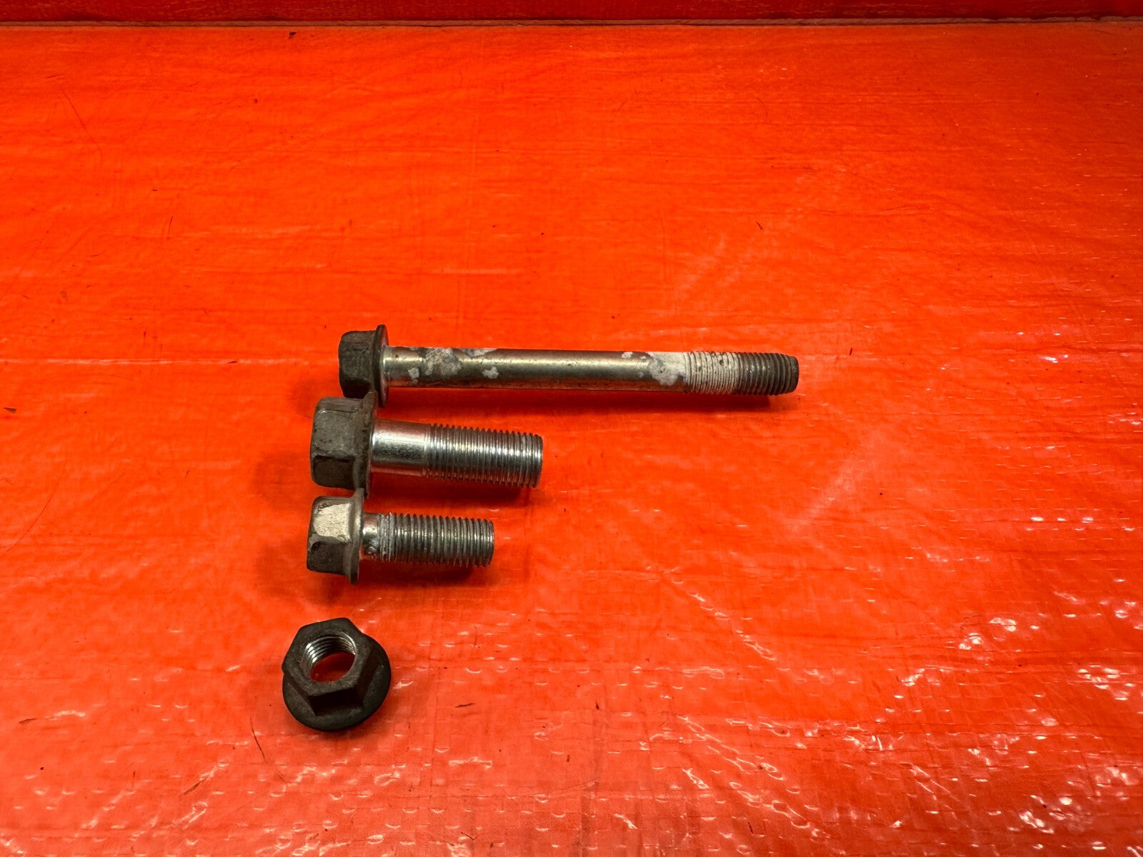 09 12 LANCER EVOLUTION X EVO 10 4B11T REAR MOTOR MOUNT BOLTS HARDWARE   OEM #2146