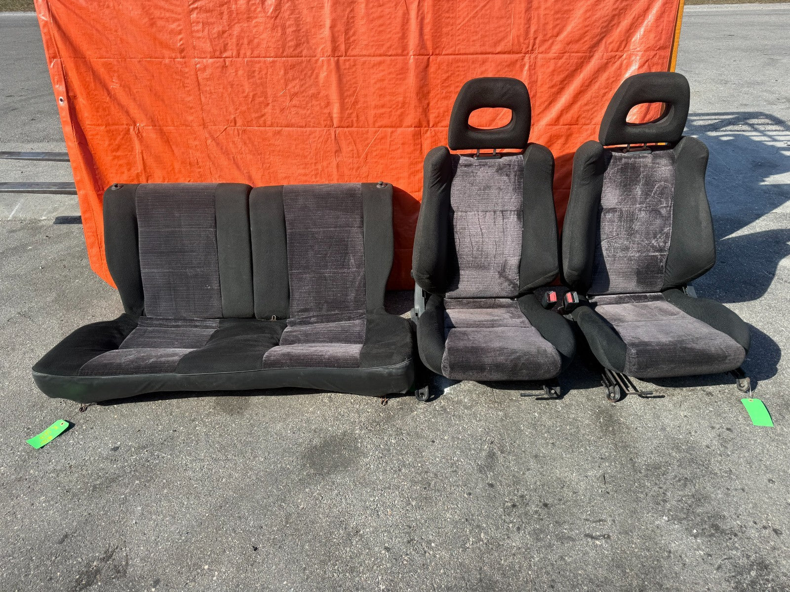 88 91  HONDA CIVIC EF HATCHBACK SI FRONT & REAR SEATS   OEM FACTORY GENUINE 3251