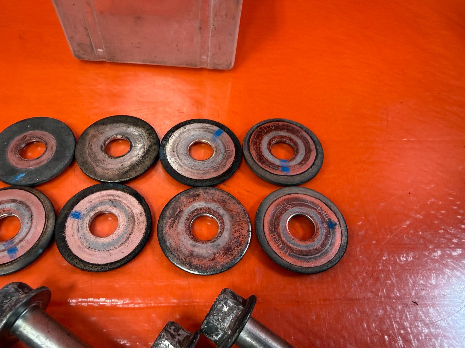 09 14 ACURA TSX   POWER STEERING RACK GEAR BOX BOLTS HARDWARE WASHERS OEM #3214