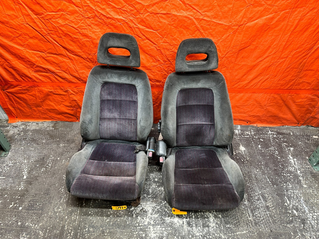 90-93 ACURA INTEGRA DA B17A1 GSR FRONT SEATS PAIR LEFT DRIVER RIGHT PASS OEM 1604