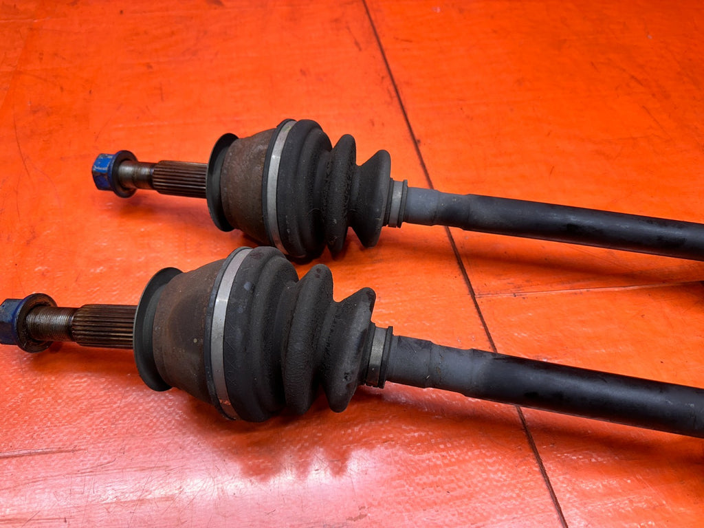 03-08 NISSAN 350Z 3.5L 6 SPEED MANUAL REAR AXLE DRIVE SHAFTS PAIR OEM #3466