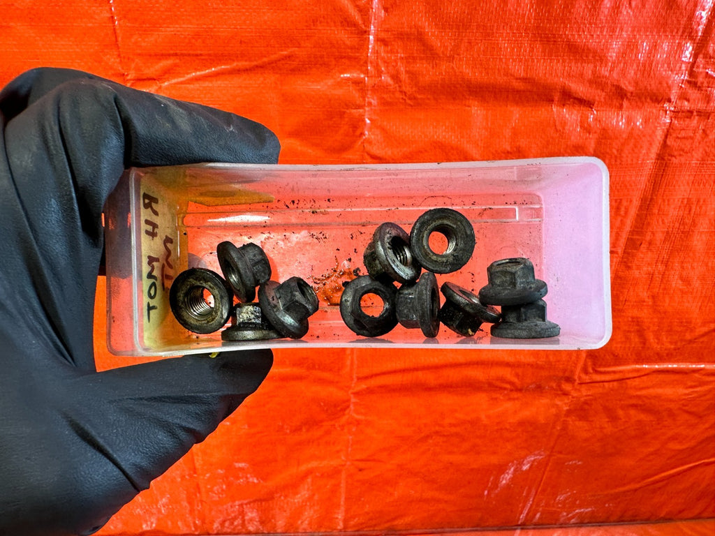 08 15 INFINITI G37 Q60   ENGINE MOTOR MOUNT BOLTS HARDWARE   OEM #3100