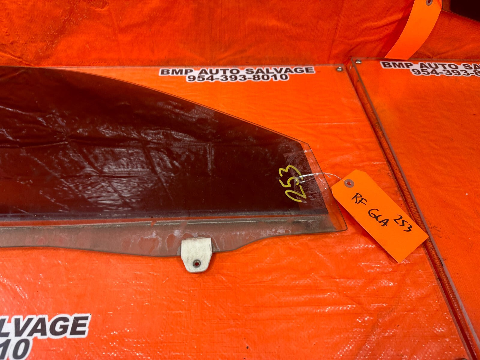 94 01 ACURA INTEGRA 2D   PASSENGER RIGHT FRONT   WINDOW GLASS   OEM FACTORY #2534