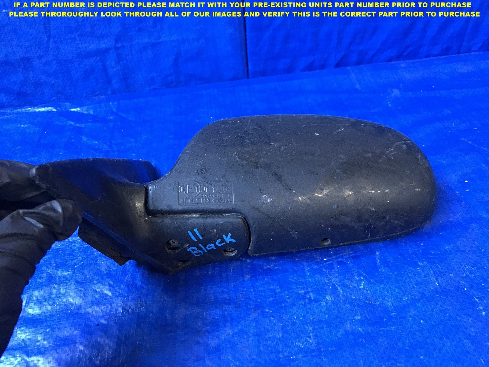 OEM 1990 1991 1992 1993 HONDA ACCORD DRIVER LEFT SIDE VIEW MIRROR _3