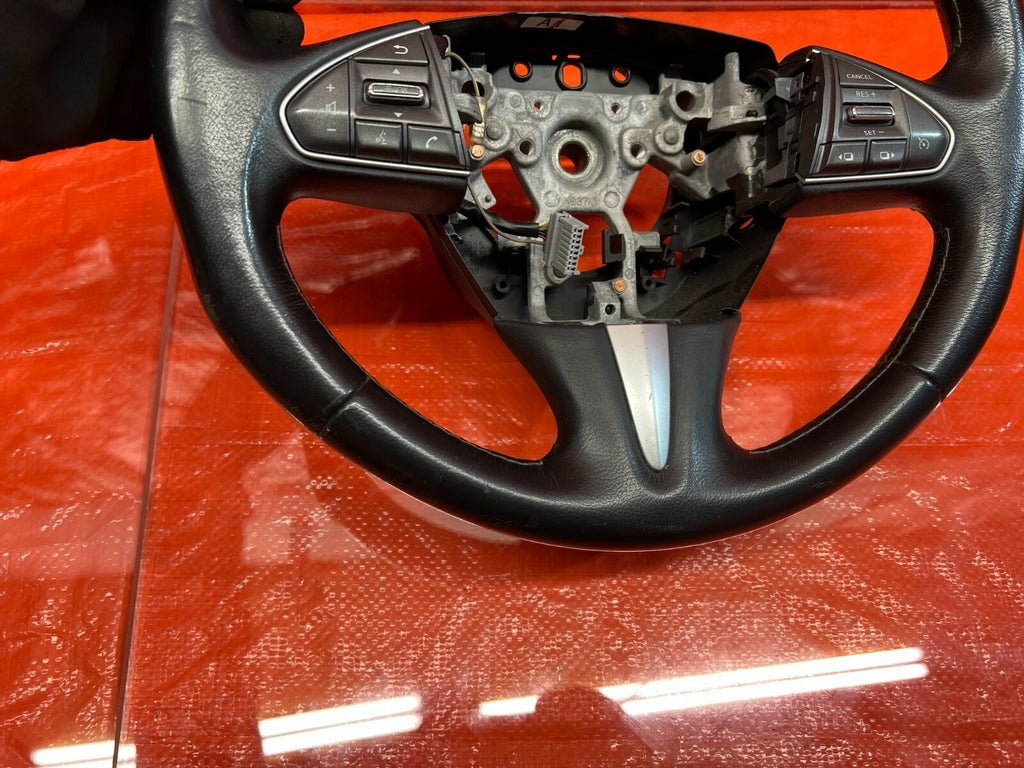 14 15 INFINITI Q50   STEERING WHEEL W/ SWITCHES   COMPLETE   OEM9