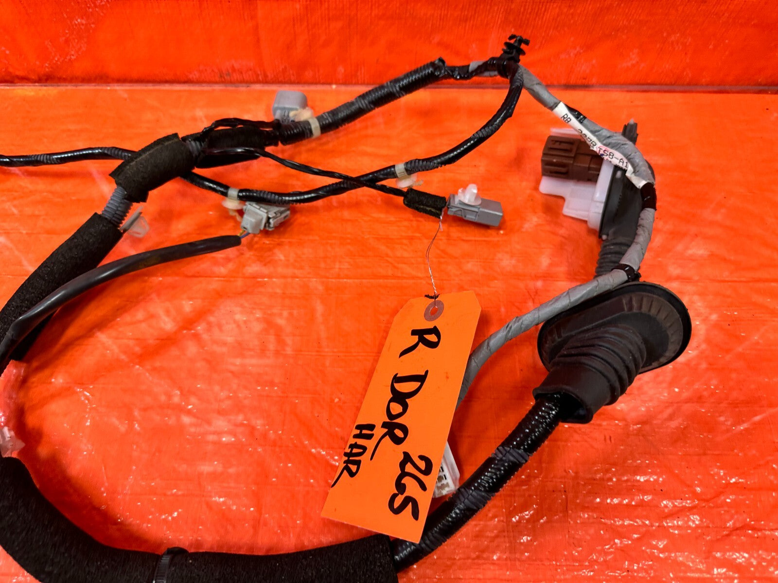 12 13 HONDA CIVIC SI 2D COUPE   PASSENGER RIGHT DOOR WIRING HARNESS WIRE LOOM4