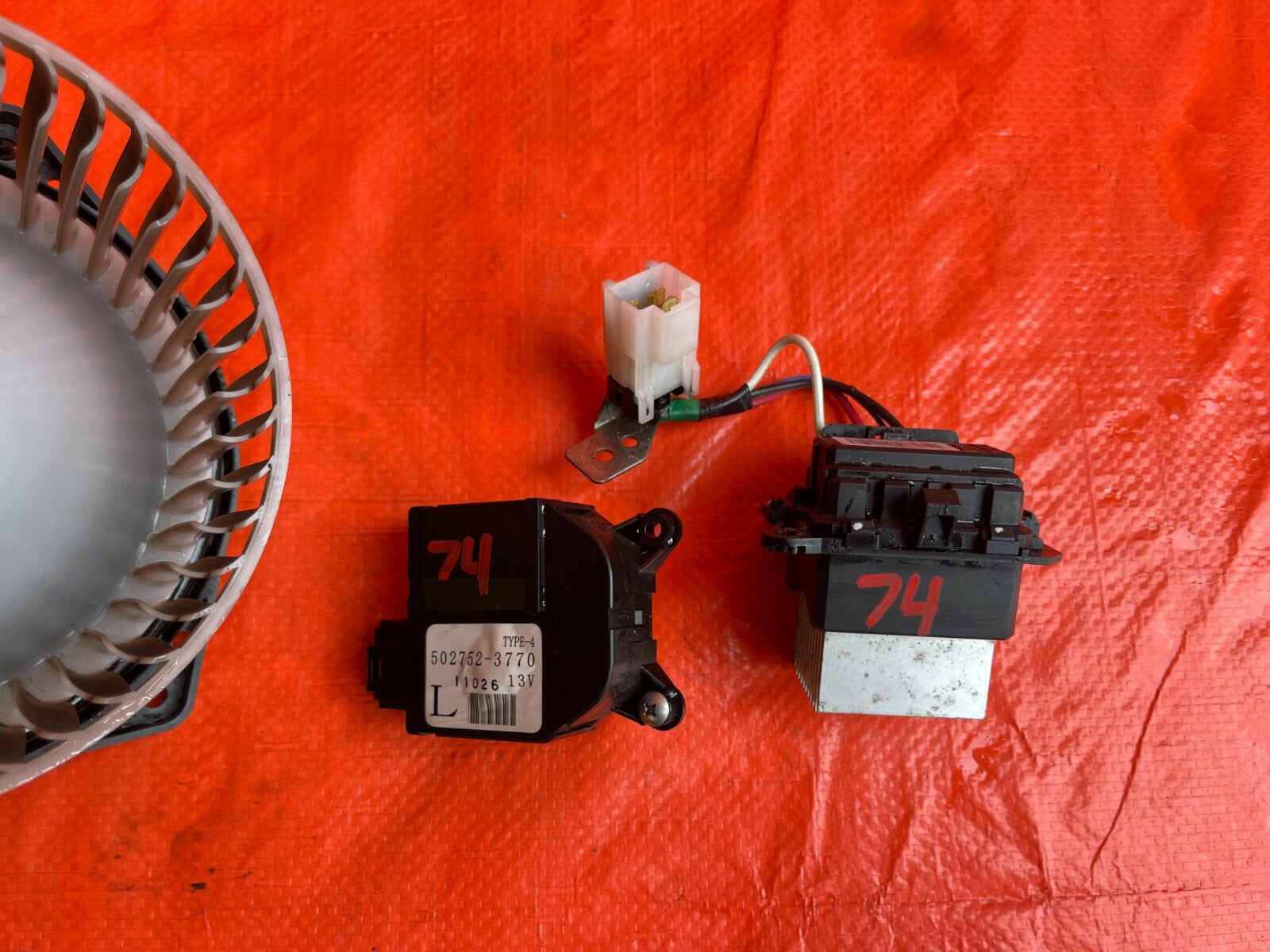 BLOWER MOTOR AND RESISTOR KIT   08 14 SUBARU WRX STI SEDAN AND WAGON OEM #746