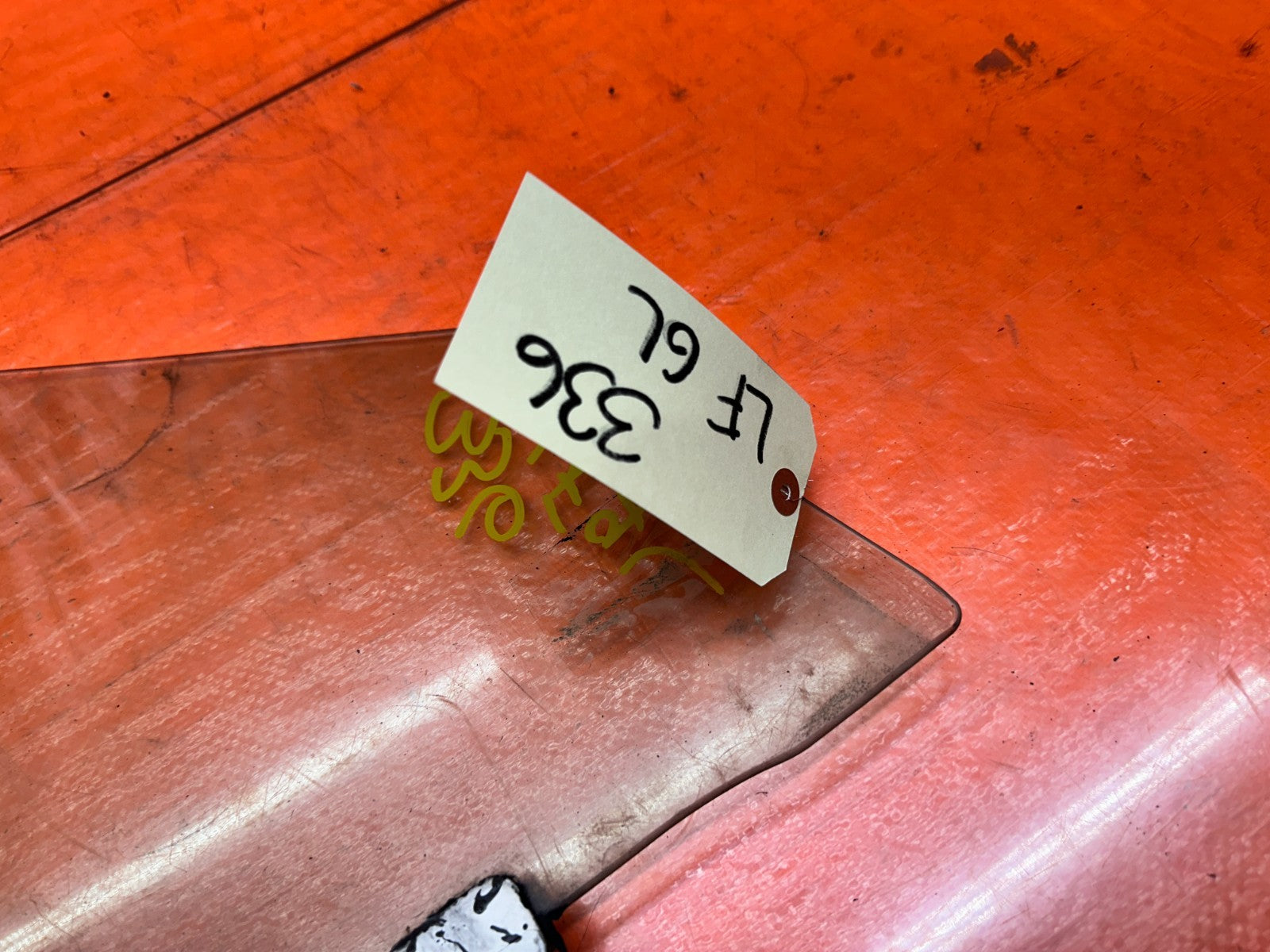 97 01 HONDA PRELUDE 2.2L DRIVER LEFT DOOR DOORGLASS WINDOW GLASS OEM #33617