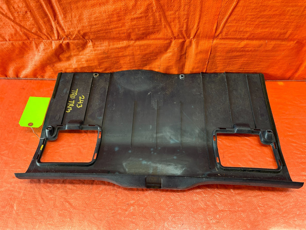 1989 89 HONDA CRX DX HF   REAR TRUNK LATCH TRIM PLASTIC PANEL LINER   OEM #2436