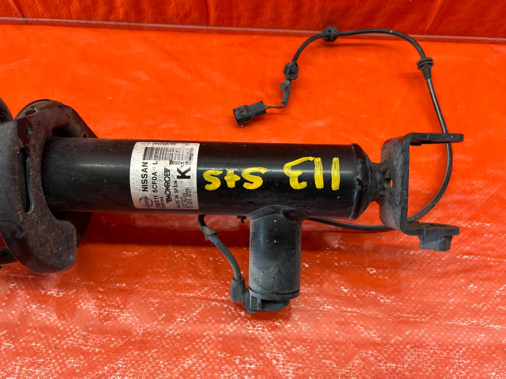 17 19 INFINITI Q50   RED SPORT   RWD SHOCK AND SPRING STRUT LEFT REAR OEM #1138