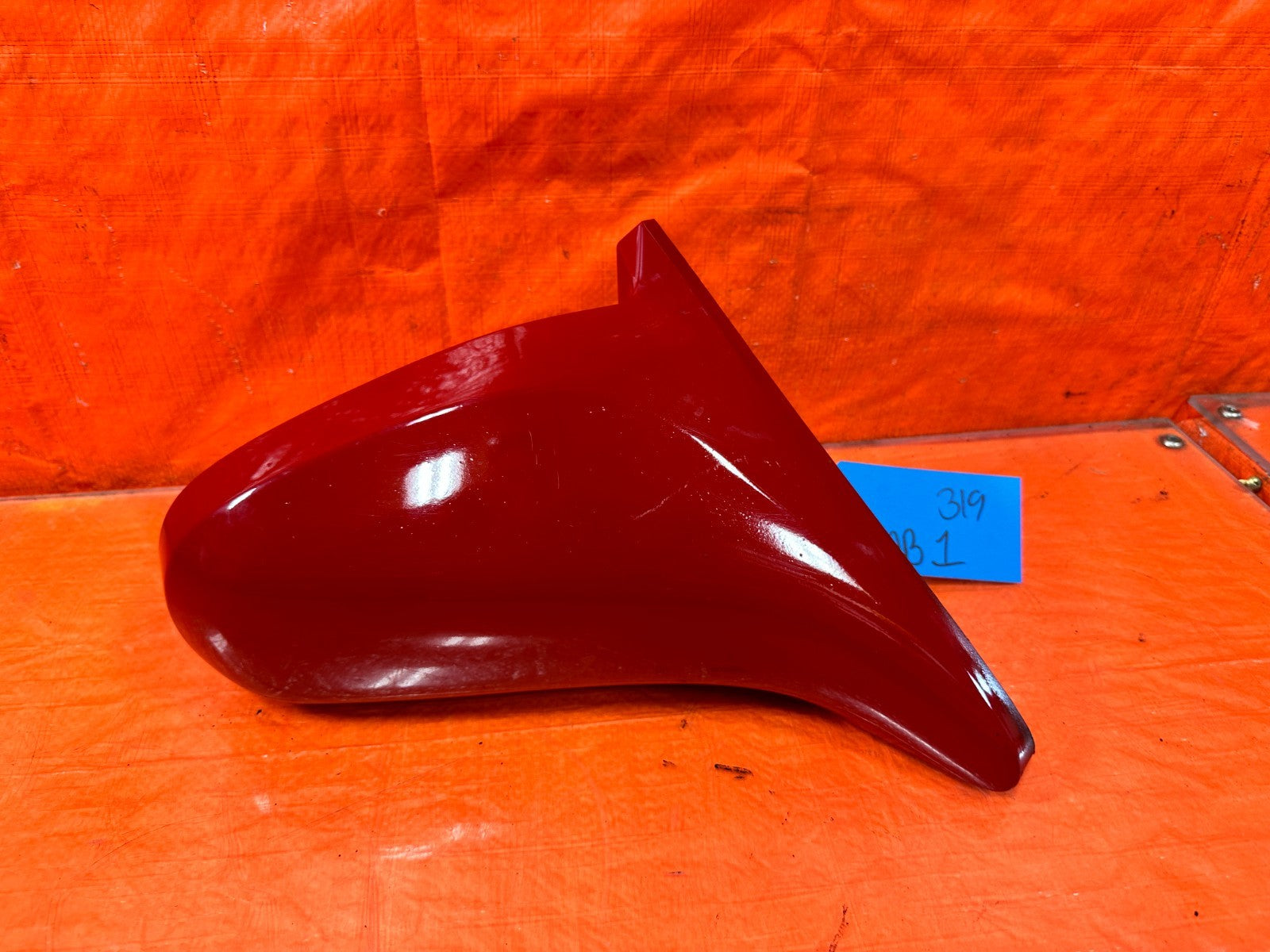 96 00 HONDA CIVIC COUPE   RIGHT   SIDE VIEW MIRROR   NON POWER   RED OEM #3194