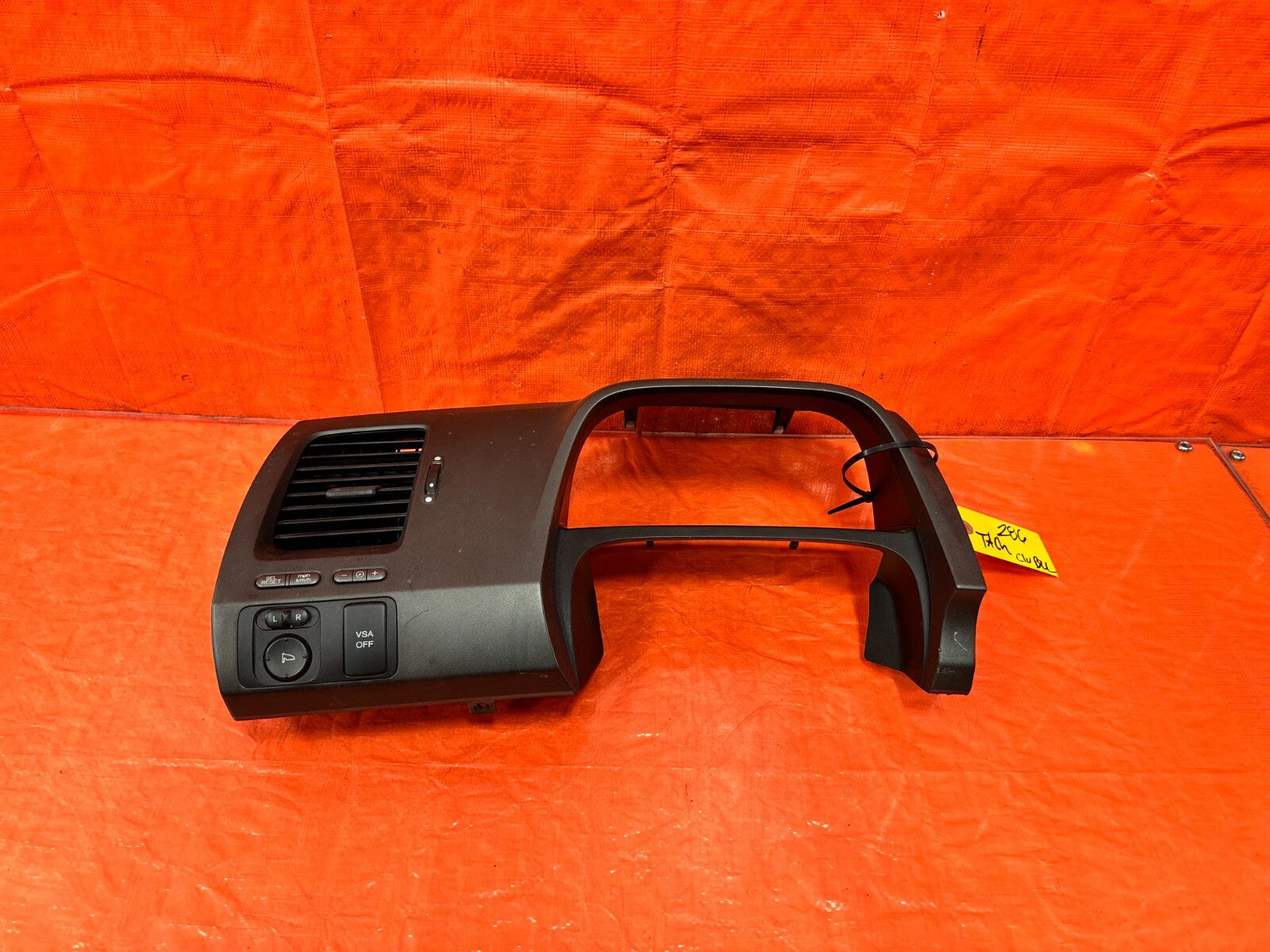 06 11 HONDA CIVIC COUPE & SEDAN   INSTRUMENT GAUGE CLUSTER BEZEL TRIM OEM #2860