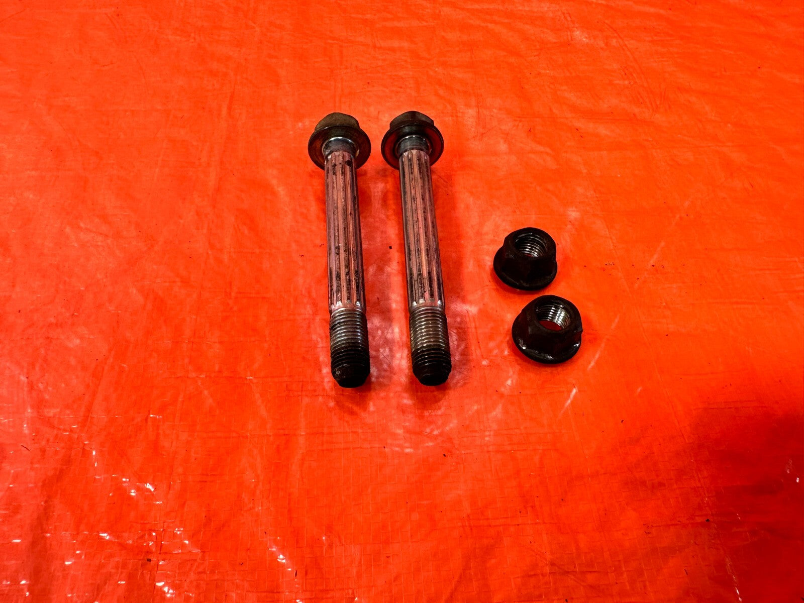 09 14 ACURA TSX   LEFT AND RIGHT FRONT SHOCK STRUT FORK BOLTS   OEM FACTORY #2793