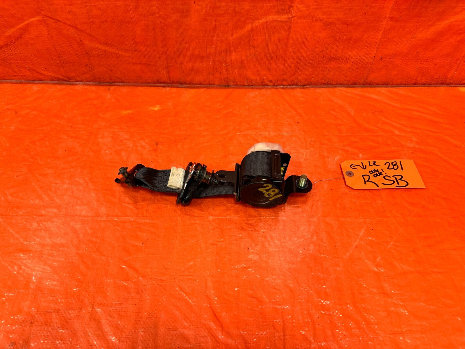 94 01 ACURA INTEGRA 2D   DRIVER LEFT REAR   SEAT SAFETY BELT   OEM FACTORY #2810