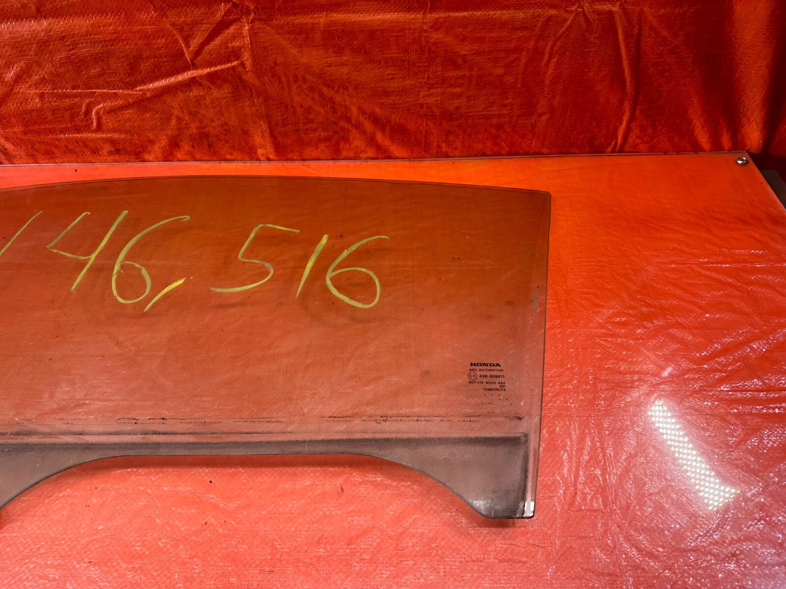 06 11 HONDA CIVIC   2D COUPE   DRIVER LEFT WINDOW GLASS   OEM FACTORY OE #2371