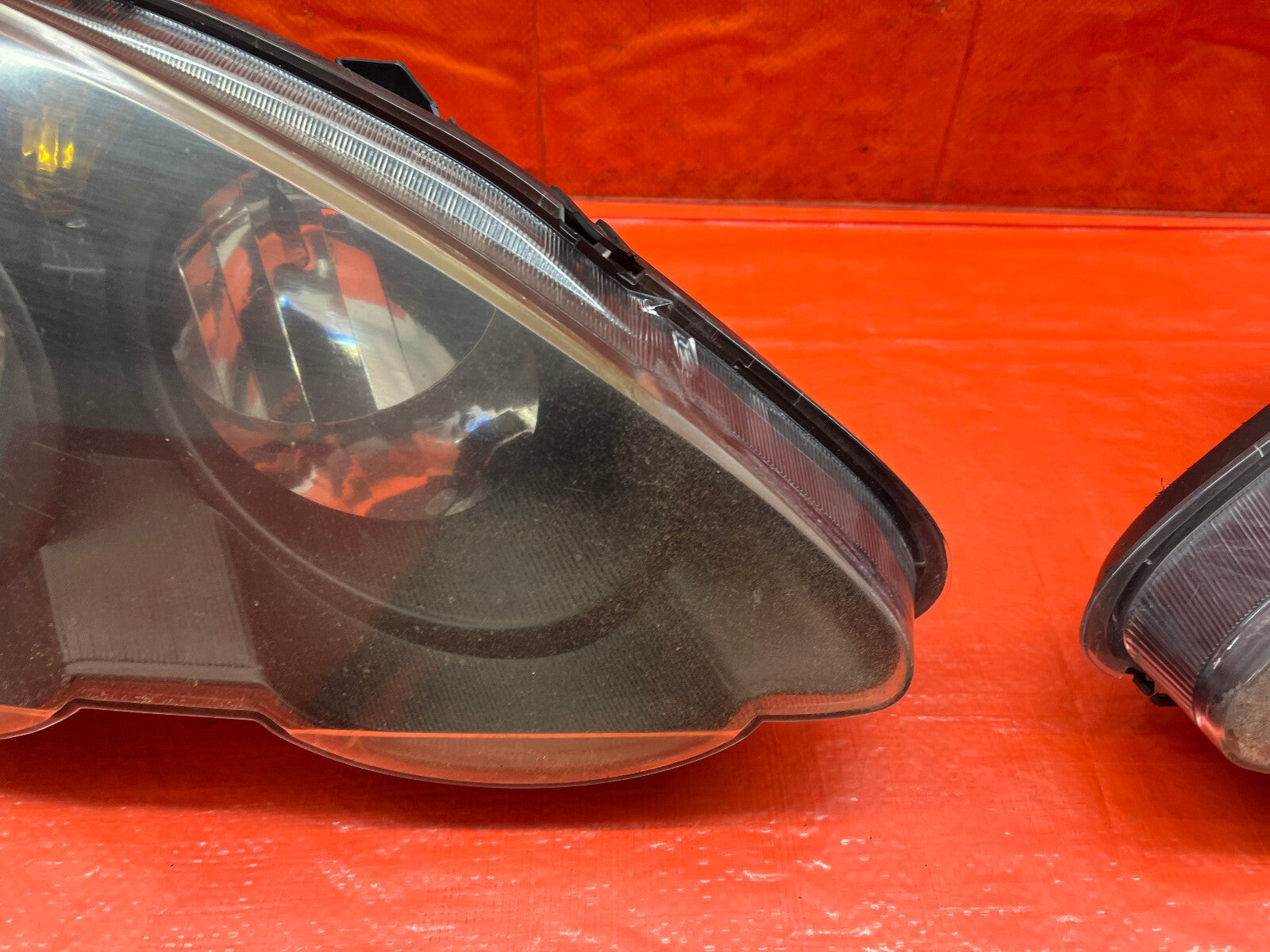 02 04 ACURA RSX   AFTERMARKET BRAND BLACK HOUSING HEADLIGHTS   LEFT & RIGHT #17110