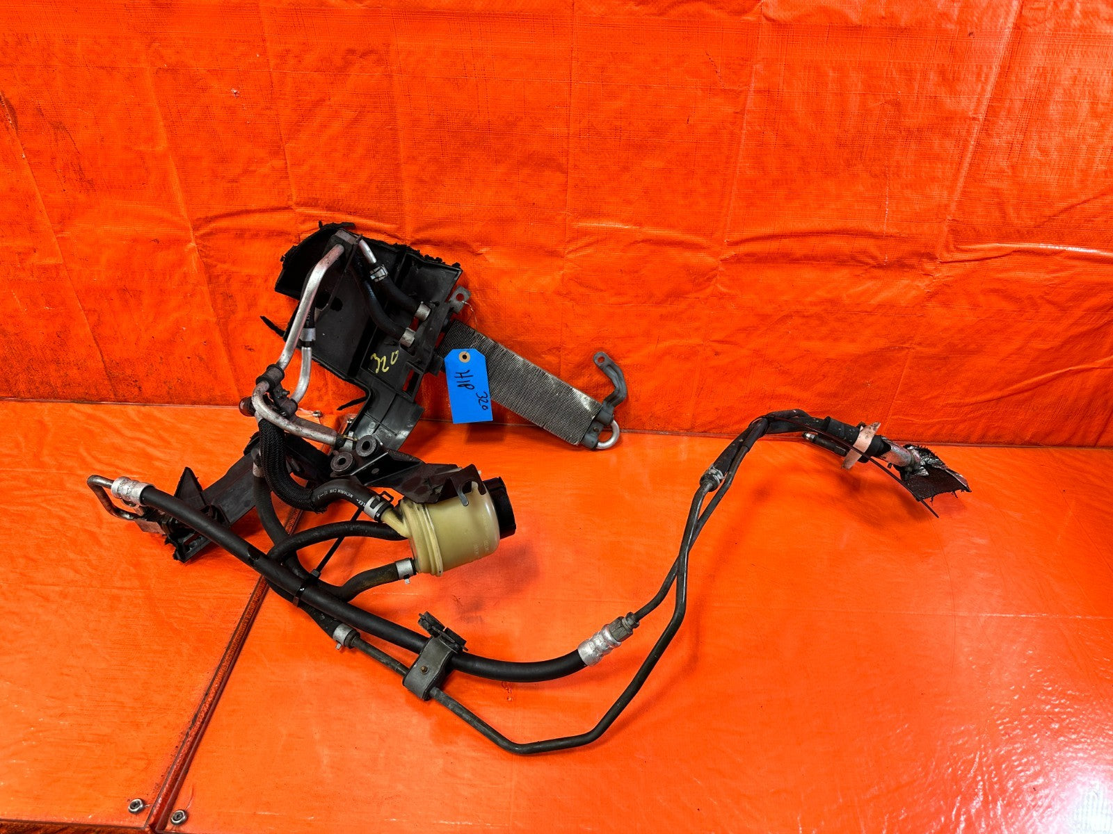 08 15 INFINITI G37 Q60 COUPE ALL POWER STEERING LINES W/ COOLER & PRESSURE LINE0