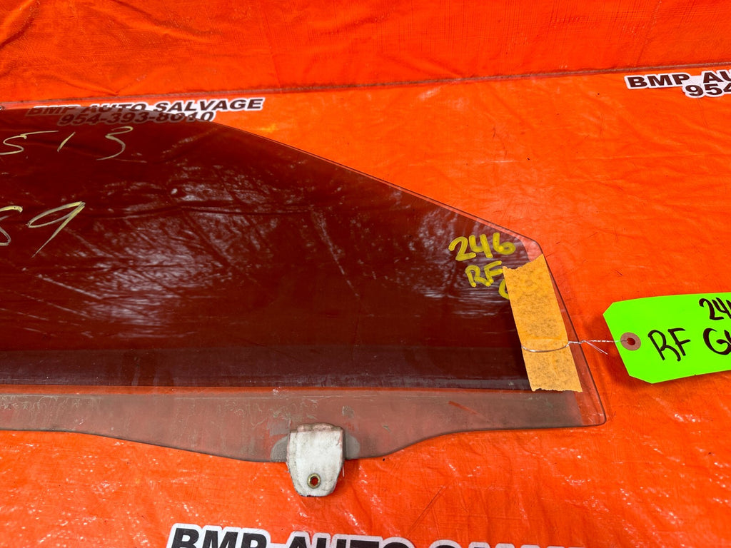94 01 ACURA INTEGRA 2D   PASSENGER RIGHT FRONT   WINDOW GLASS   OEM FACTORY #2465