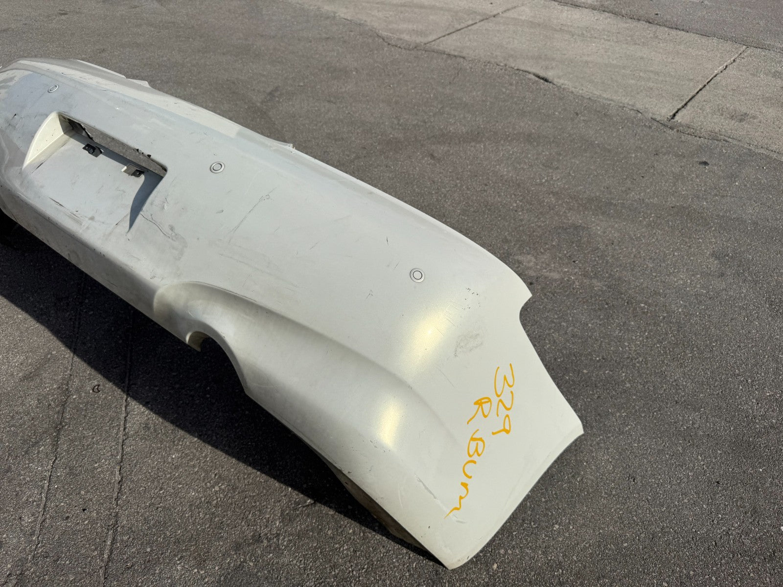 09 15 INFINITI G37 Q60 CONVERTIBLE REAR BUMPER COVER WITH SENSORS OEM #3295