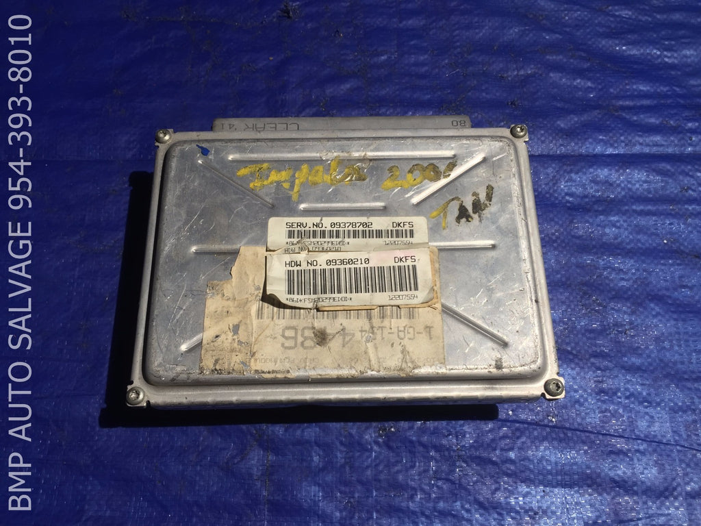 OEM 2001 CHEVROLET IMPALA ECU 09378702 DKFS ENGINE COMPUTER BRAIN ECM #11120