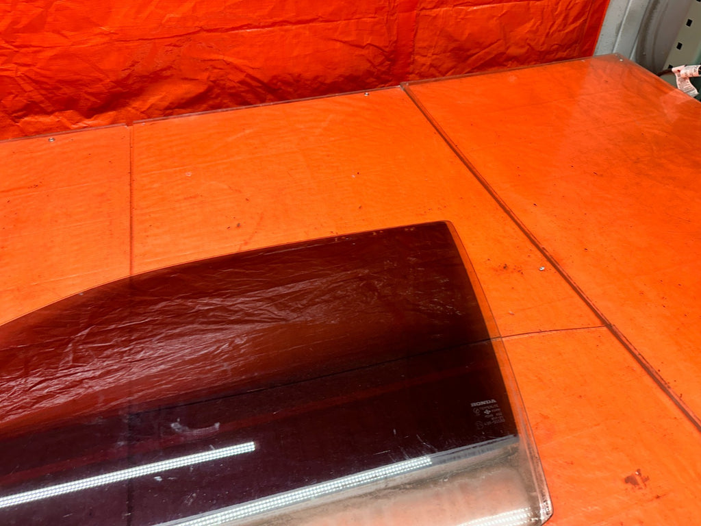 97 01 HONDA PRELUDE 2.2L DRIVER LEFT DOOR DOORGLASS WINDOW GLASS OEM #3356