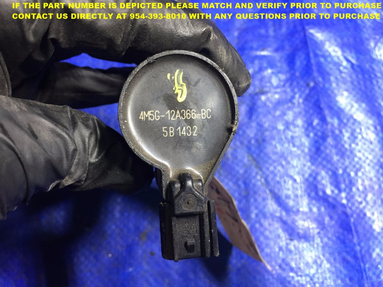 OEM 2007 FORD FOCUS IGNITION COIL MUST MATCH PART # 45MG 12A366 BC1