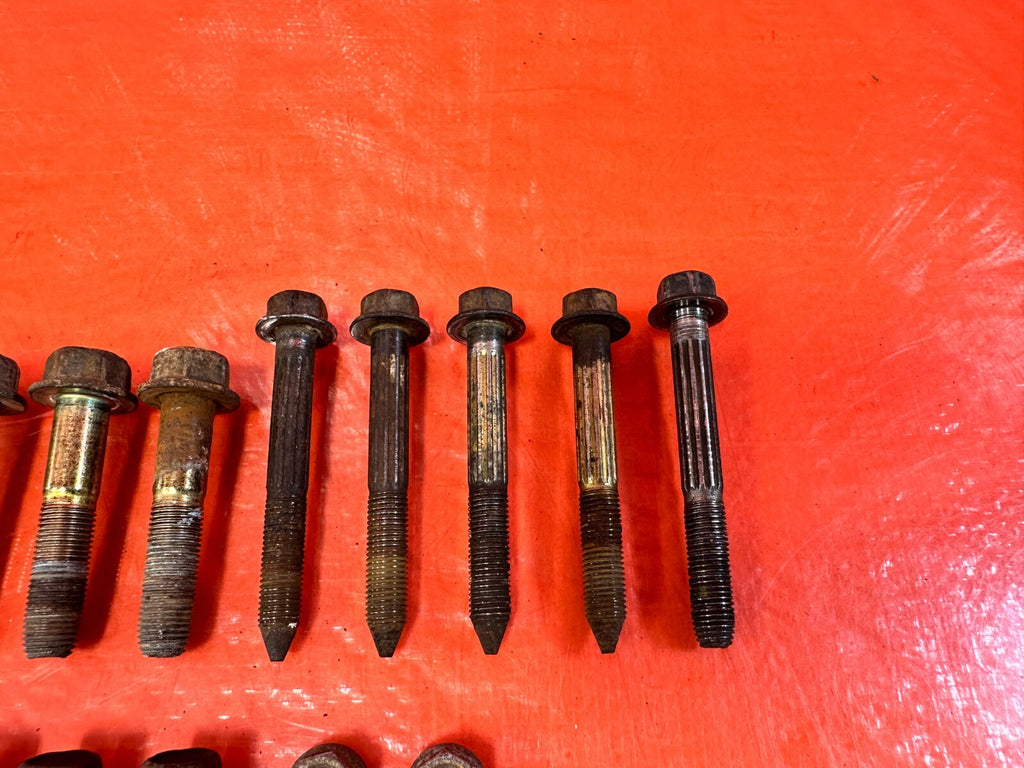 92 00 HONDA CIVIC TRAILING ARM REAR DISC COMPENSATOR ARM BOLTS HARDWARE OEM #2944